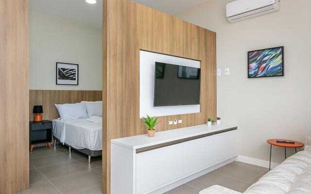 Vista mar em condomínio com foodhall Toptower#CA51