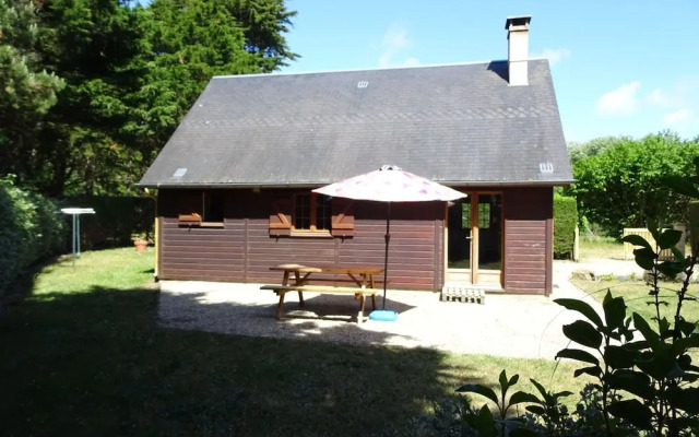 Wooden House by Beach Near Barneville