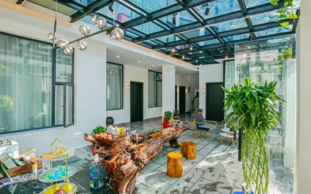 Haiyue Xiaozhu Free·Full Intelligent Black Light French Boyin Mountain Residence