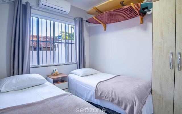 Apto térreo a 280m da praia da Ribanceira RCR101