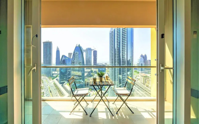 Address Dubai mall Balcony Burj view