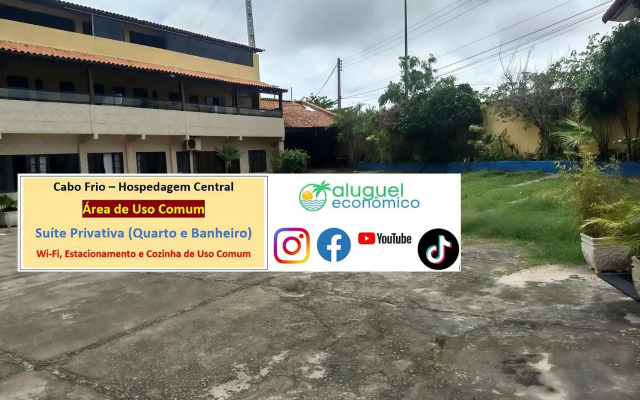 Cabo Frio - Hospedagem Central - Aluguel Economico