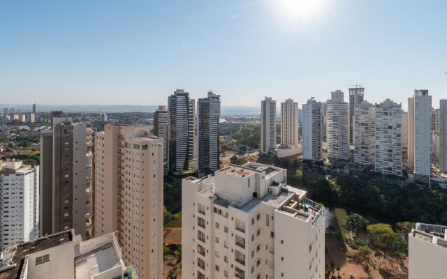 Flat próximo ao Shopping FLAMBOYANT - Ed. Brookfield Tower - Jardim Goiás - BT3207