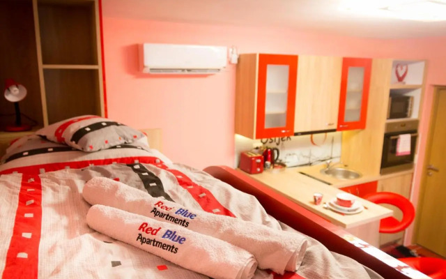 Design Apartments Red Blue