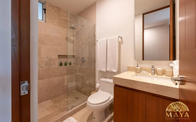 NHOA 207B Lux 1BR Condo Pool View in Aldea Zama