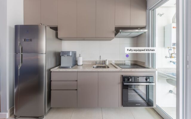 Apartamento estiloso com varanda| Vila Olímpia