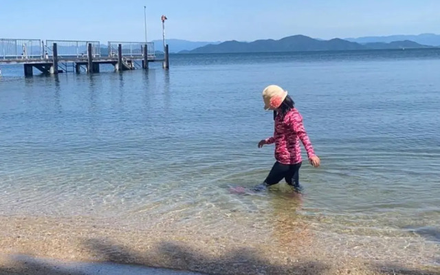 琵琶湖畔徒步0分の宿