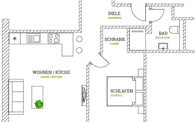 aparthotel glück auf Düppelstrasse