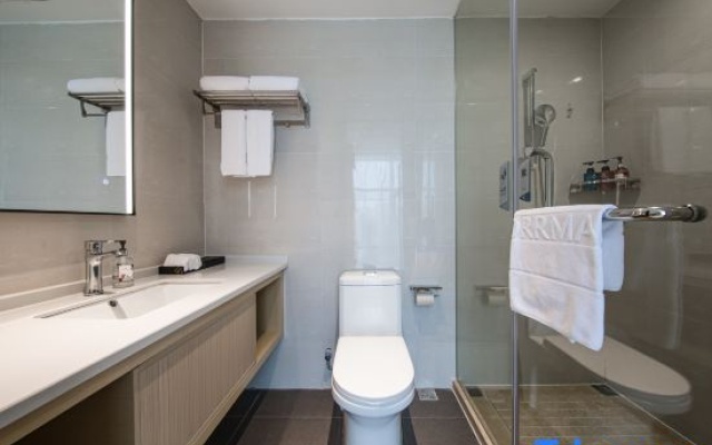 Borrman Hotel (Jinzhai Diyi Zhongxue) – Bathroom – Luan