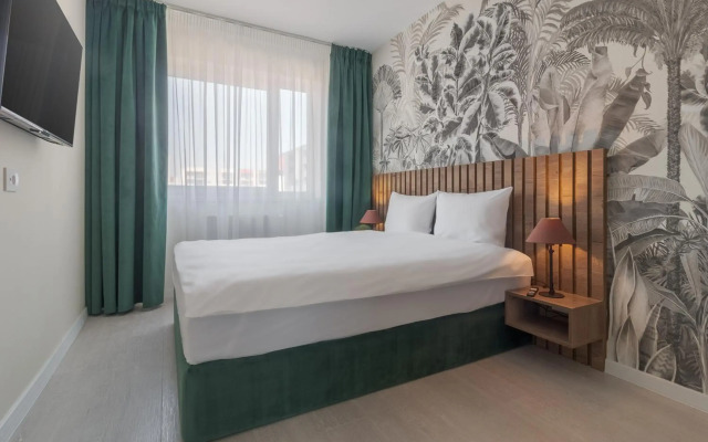 High view by shopping park