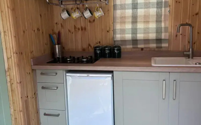 Shepherds Hut With Hot Tub