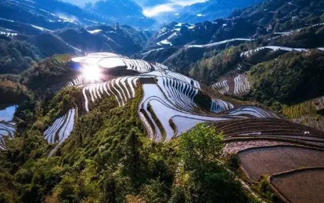 Longji Rice Terraces Jiamei Pavilion