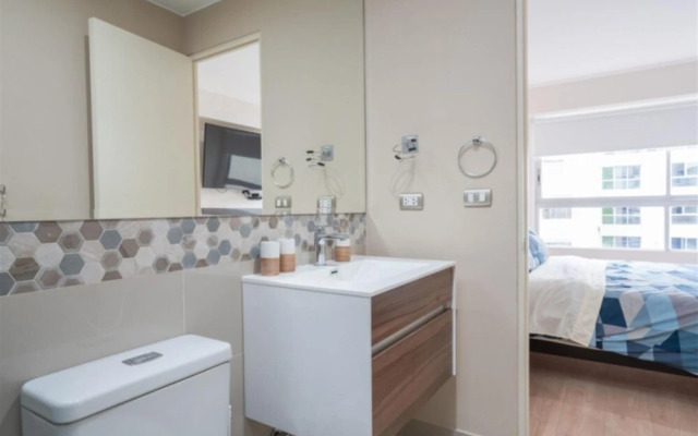 Modern 1Br New Flat w Terrace Pool Gym