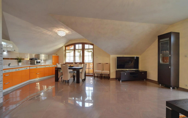 Apartament Pod Gwiazdami - centrum z tarasem i kominkiem