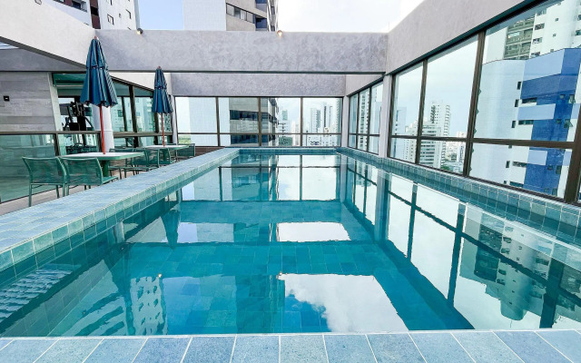 Studio novo e equipado em Boa Viagem Rooftop #1004