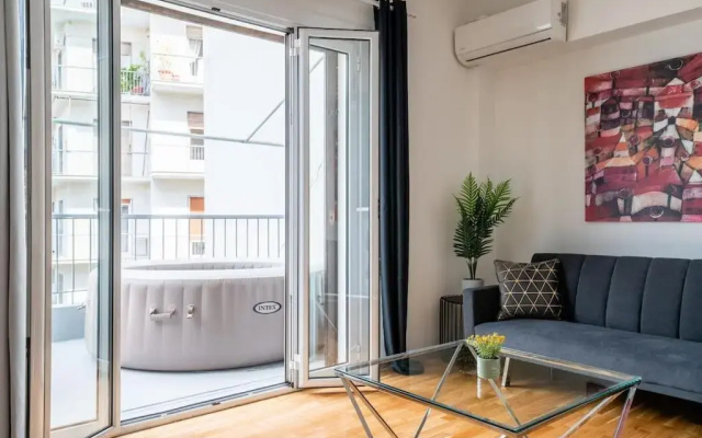 2BDR Boutique Full Apt in Plaka (BIG BALCONY)