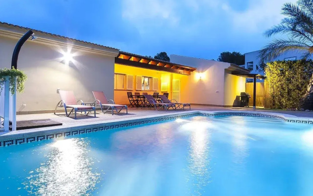 The Villa Located in Cala Vinyes, has a Private Pool