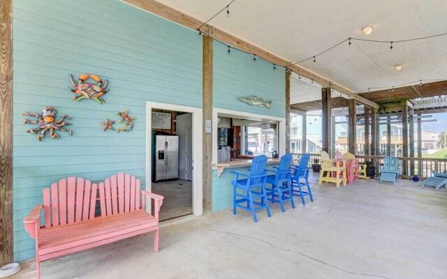 Stilted Galveston Vacation Home w/ Canal Views!