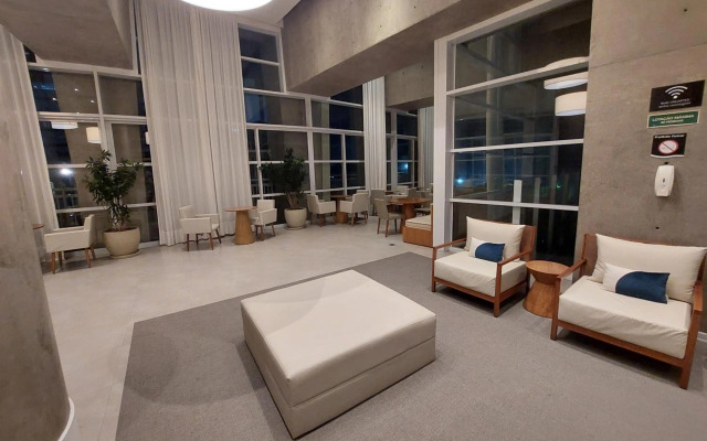 Book Santos - Unlimited 3202 - 2 quartos alto padrão vista mar