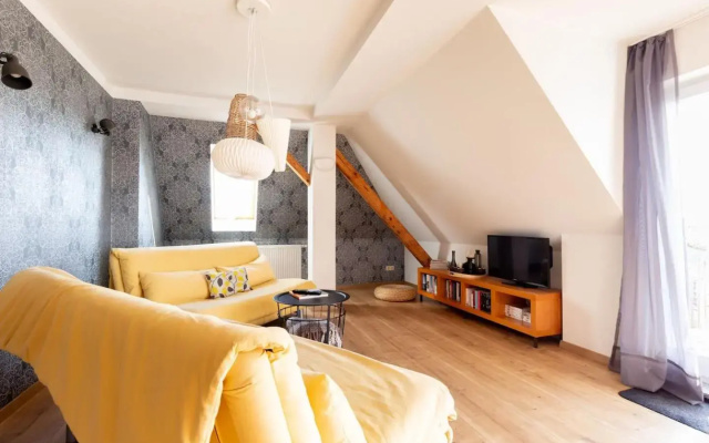 Maisonette Wohnung mit Blick über die Stadt