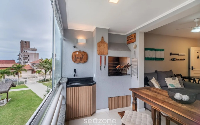 Apto moderno e confortável 290m da praia JSR112