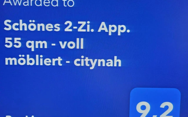 Schönes 2-Zi. App. 55 qm - voll möbliert - citynah