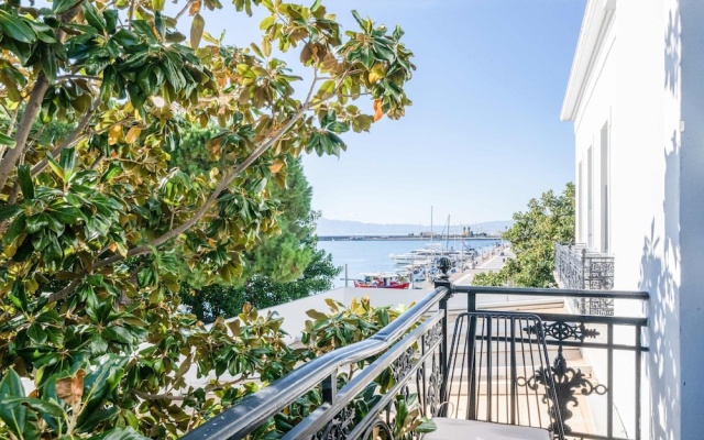 Panellinion Beachfront Getaway Balcony w Seaview