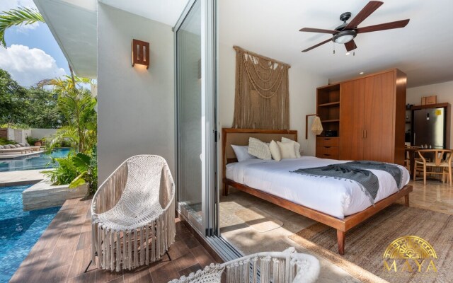 NHOA 107B Lux 1BR Condo Pool access in Aldea Zama