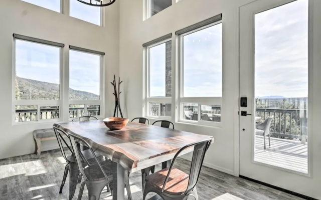 Modern Pine Retreat w/ Deck & Stunning Views!