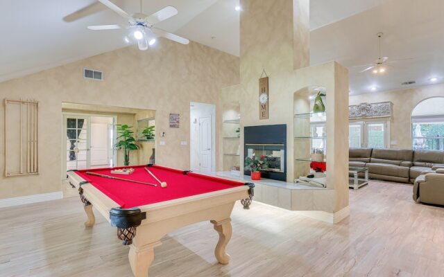 Billiards & Private Pool: Bright Clovis Home!