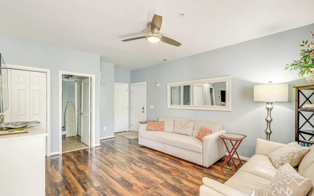 Community Pool & Private Balcony: Chic Lewes Gem