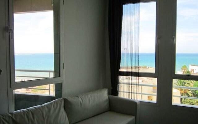 Apartment With One Bedroom In Tanger, With Wonderful Sea View, Shared Pool And Furnished Balcony 50 M From The Beach