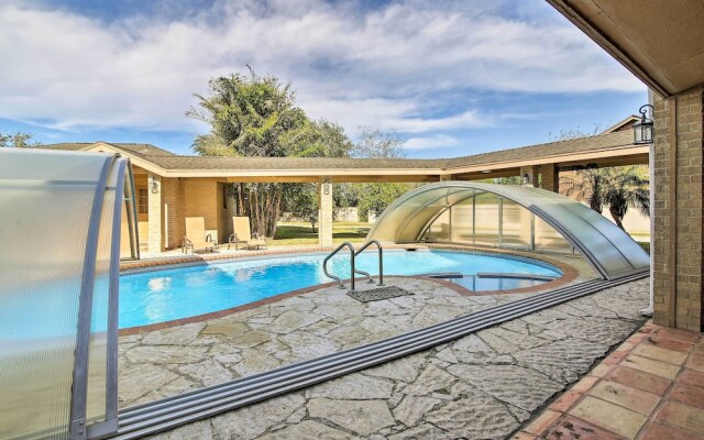 Pool & Game Room: Waterfront Harlingen Home