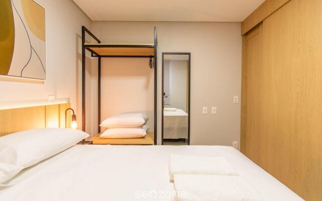 Lindo apto 1 quarto em Joinville-SC MSE0302
