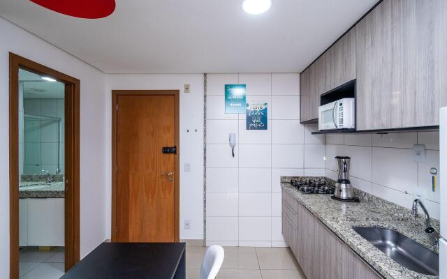 Flat com varanda no Setor Bueno - TH01403