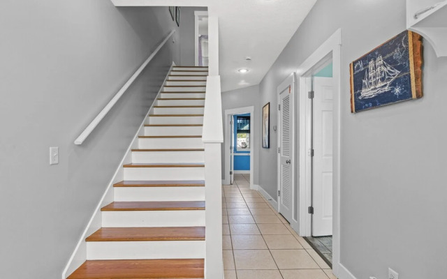 Seafoam Beautiful 3BR Home With Heated Private Pool - 4 Min Walk to Beach!