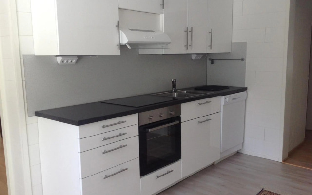 Tilava talo lähellä keskustaa