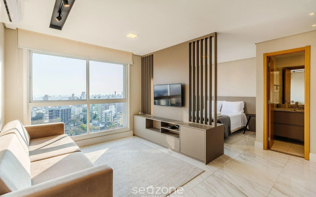Loft de Luxo c/bela Vista no Petrópolis AHO1402