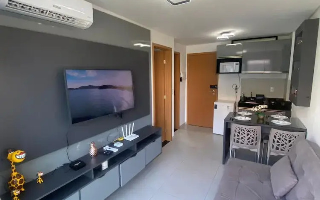Flat vista Piscina e Lagoa 203c Bela bLP