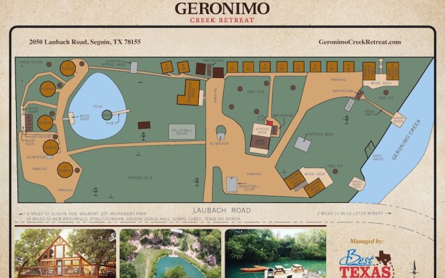 Geronimo Creek Retreat Glamping Cabin #2 - Campsite