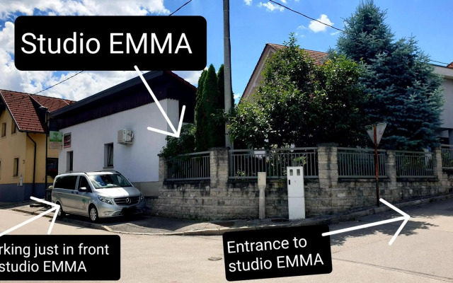 Studio EMMA Ljubljana - FREE parking, AC, Wifi
