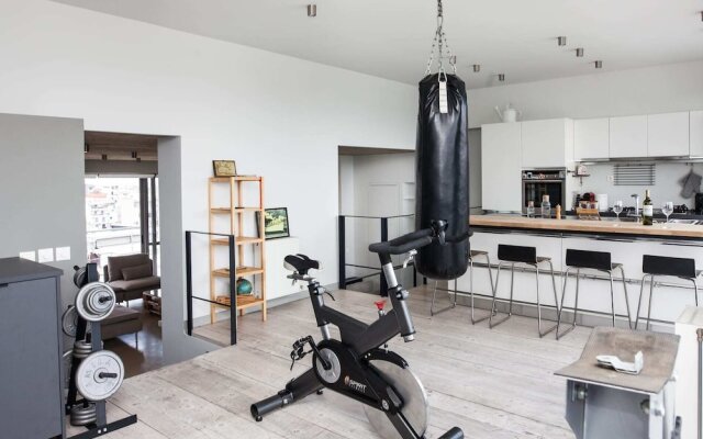 Penthouse w 360 View of Athens and Gym