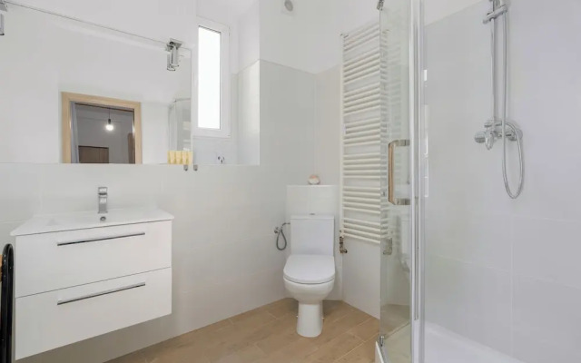 Grey and Beige Poznan Studio by Renters