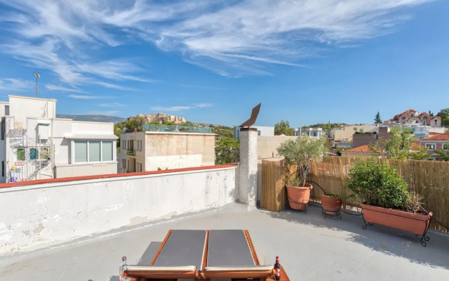 Serene Acropolis View Roofdeck