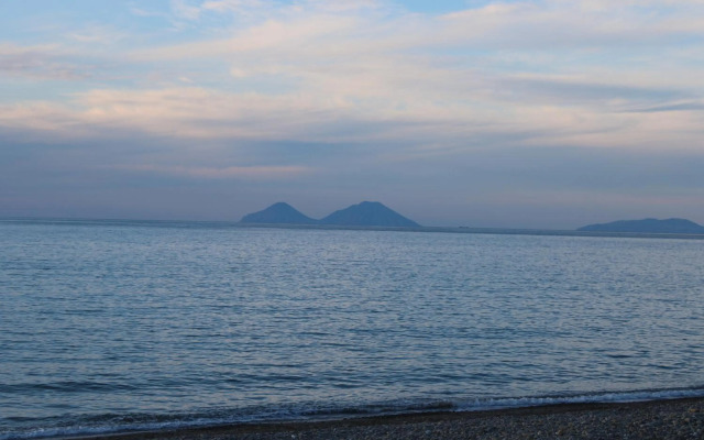Apartment window on the sea