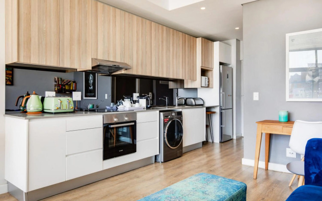 Eclectic Blue City View Apartment