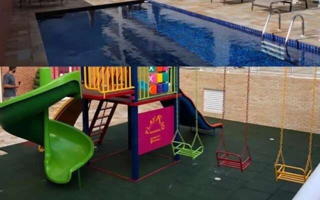 Apto novo e arejado com uma ampla sacada