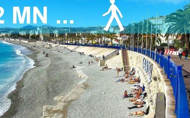 Le Rossetti 2 - F2 Lumineux, Ascenseur, Climatisation, Coeur Vieux-Nice