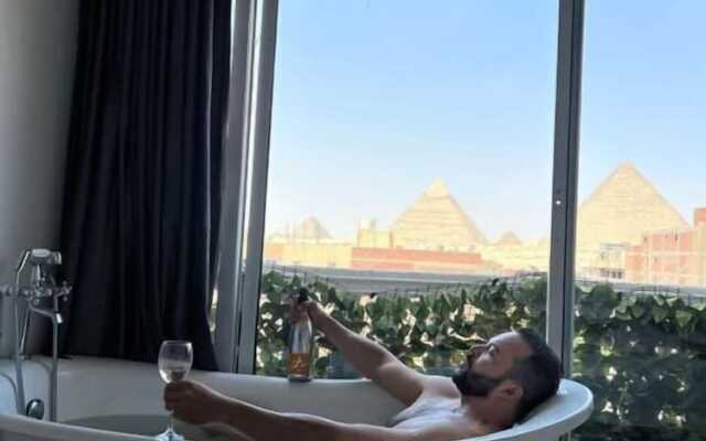 Pharaoh pyramids view