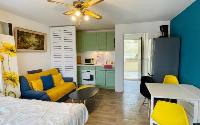 Studio cozy, vue sur le golf Houlgate